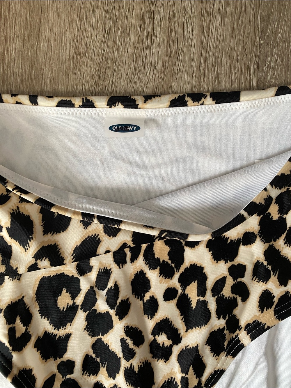 Old Navy animal print high rise bikini bottom - Picture 3 of 3